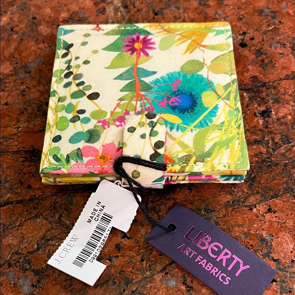NWT J. Crew Liberty Art Fabrics Floral Mirror Compact